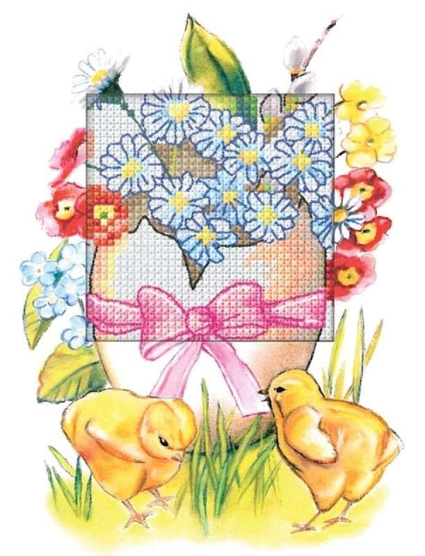 Zweigart-Kreuzstich-Karte-Ostern-6266